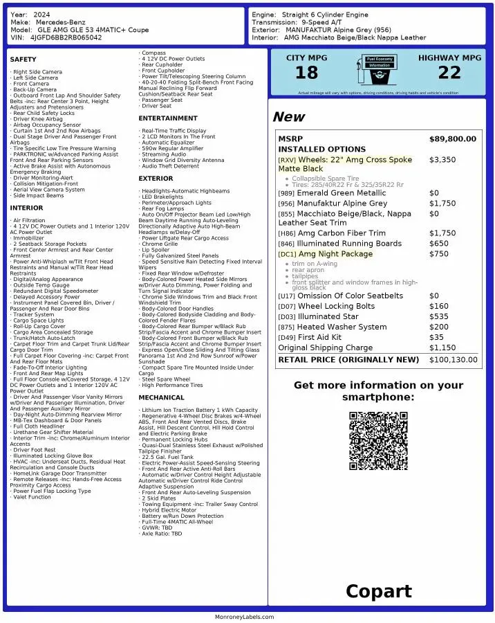 2024 MERCEDES-BENZ GLE COUPE AMG 53 4MATIC  