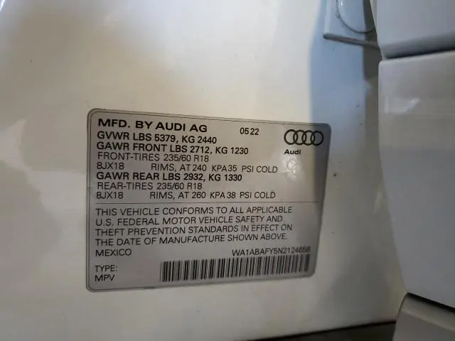 2022 AUDI Q5 PREMIUM 40  