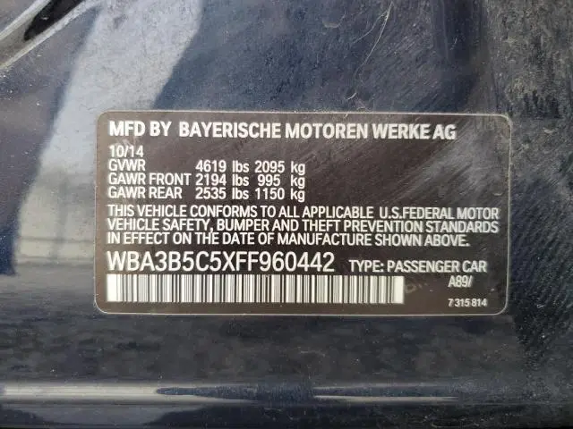 2015 BMW 328 XI SULEV