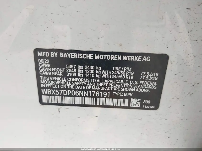 2022 BMW X3 XDRIVE30I