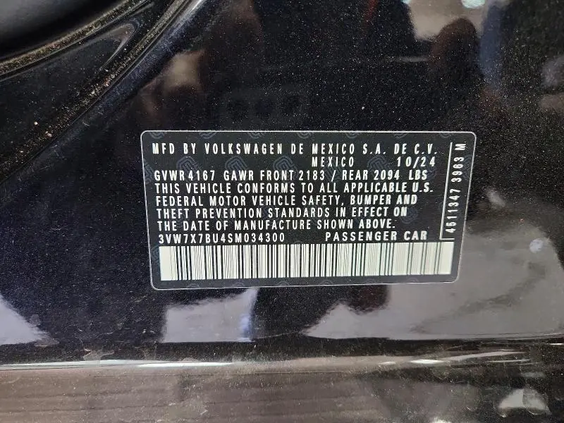 2025 VOLKSWAGEN JETTA SE  
