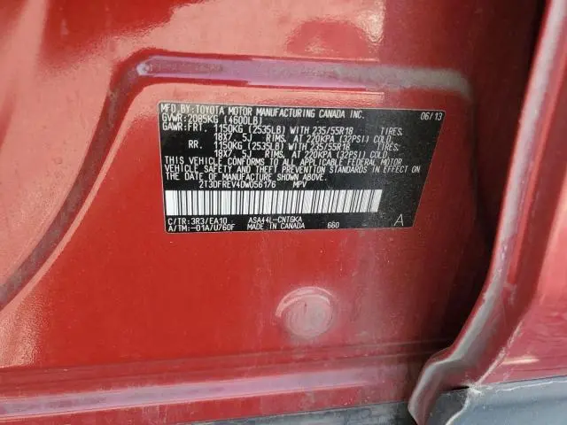 2013 TOYOTA RAV4 LIMITED  