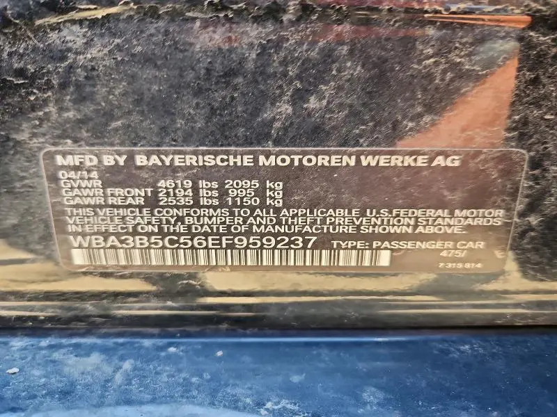 2014 BMW 328 XI SULEV  