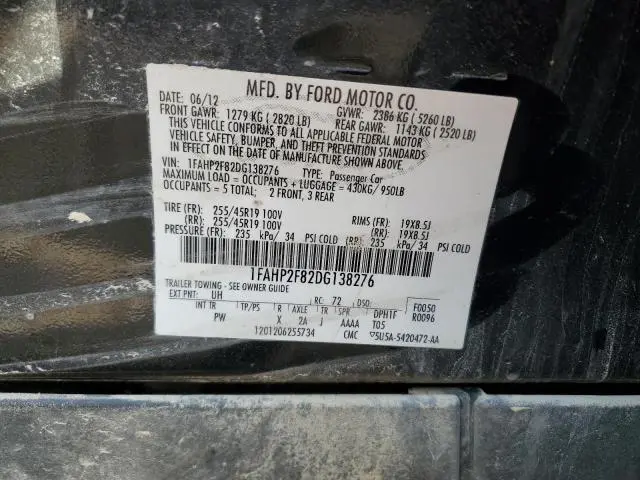 2013 FORD TAURUS LIMITED  