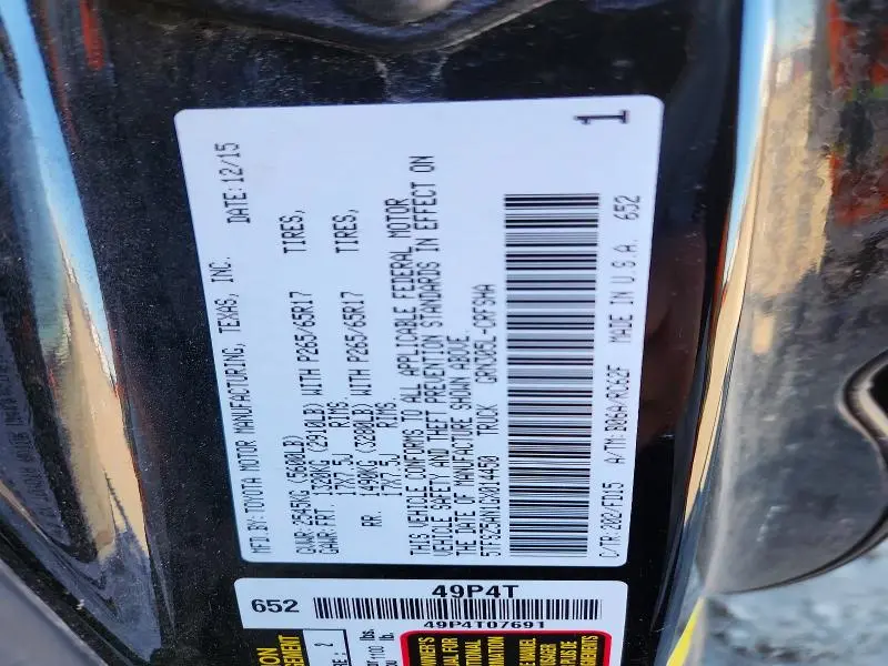 2016 TOYOTA TACOMA TRD SPORT  