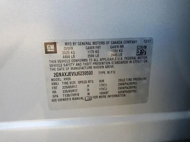 2018 CHEVROLET EQUINOX LT  
