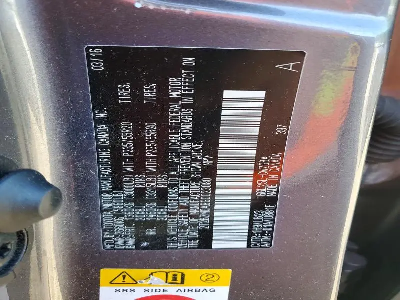 2016 LEXUS RX 350 BASE  