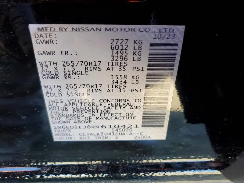 2024 NISSAN FRONTIER PRO-X  
