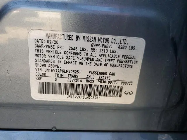 2020 INFINITI Q50 PURE