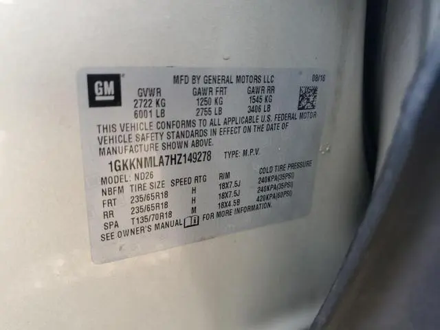2017 GMC ACADIA SLT-1  