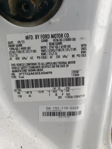 2014 FORD F250 SUPER DUTY  