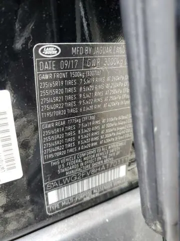 2017 LAND ROVER RANGE ROVER SPORT SE  