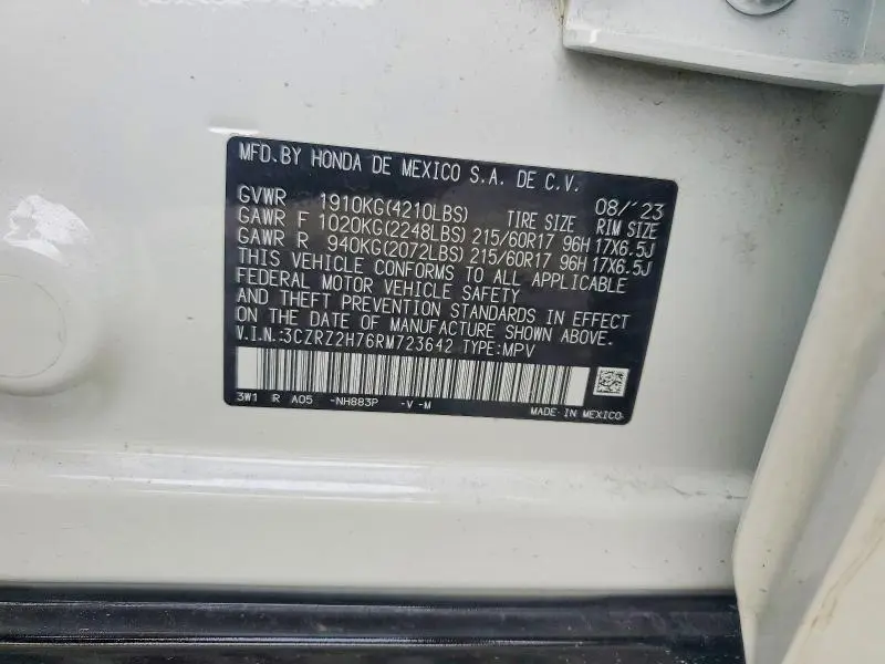 2024 HONDA HR-V EXL  