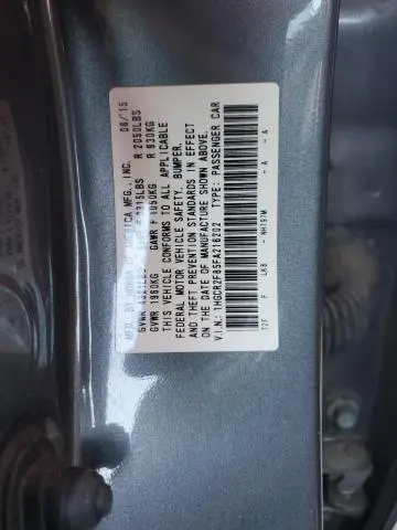 2015 HONDA ACCORD EXL  