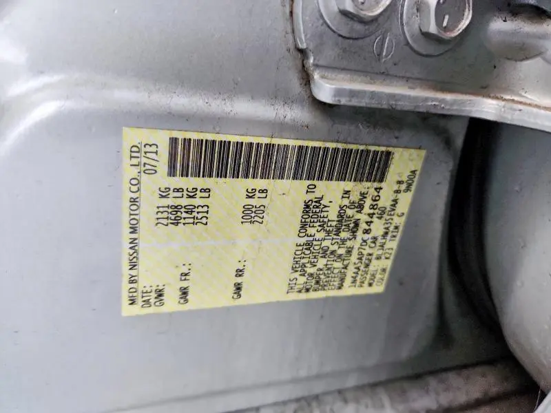 2013 NISSAN MAXIMA 3.5 S  