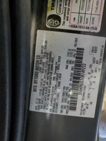 2012 FORD FUSION SEL  