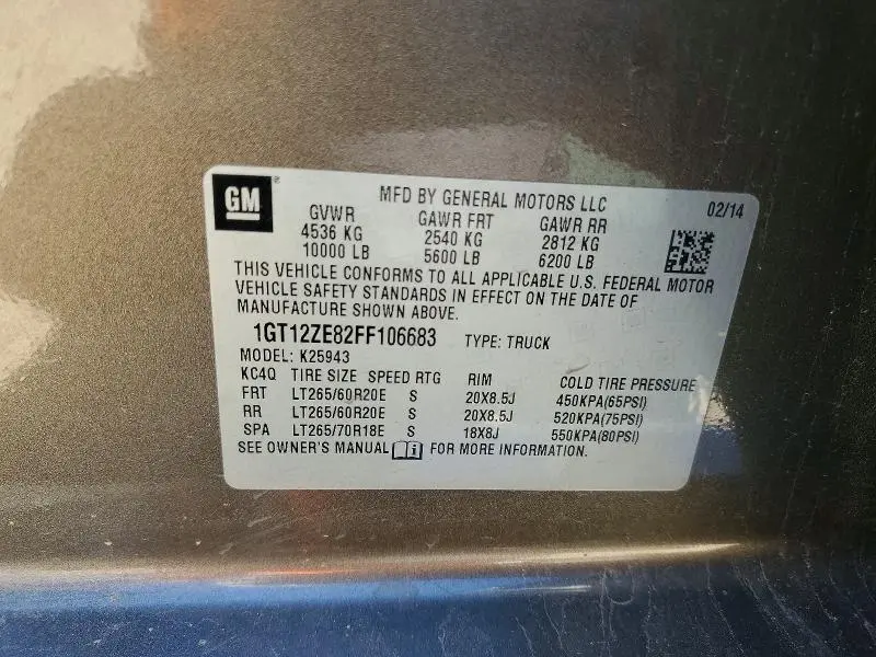2015 GMC SIERRA K2500 SLT  