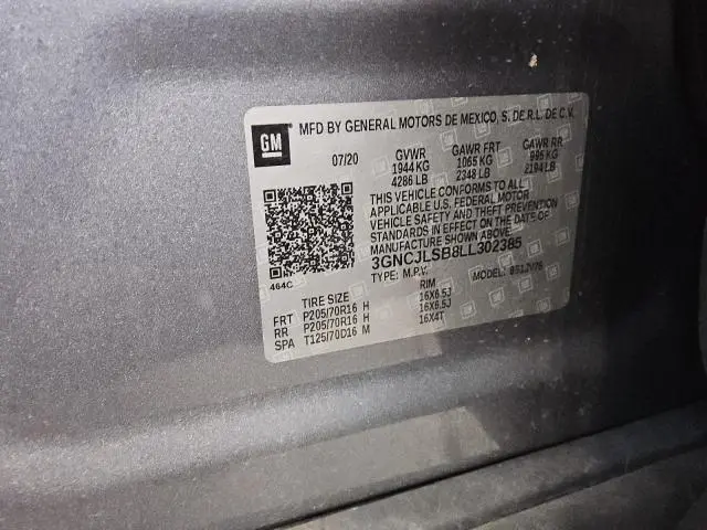 2020 CHEVROLET TRAX 1LT  