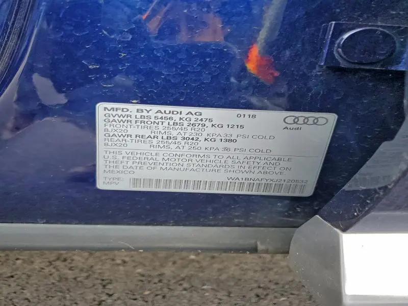 2018 AUDI Q5 PREMIUM PLUS  