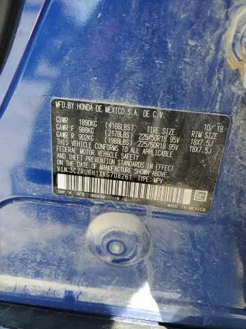 2019 HONDA HR-V SPORT  