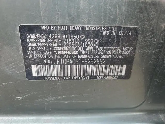 2014 SUBARU IMPREZA PR
