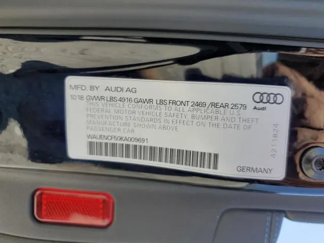 2019 AUDI A5 PREMIUM PLUS S-LINE  