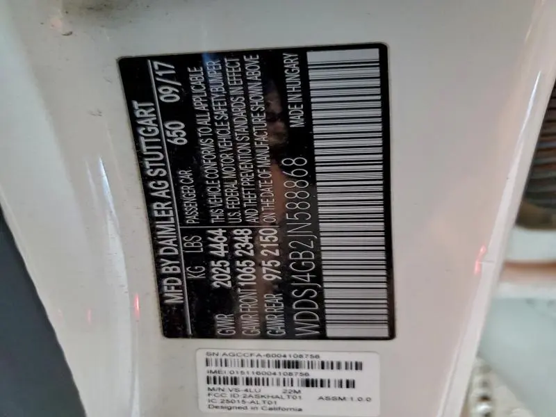 2018 MERCEDES-BENZ CLA 250 4MATIC  