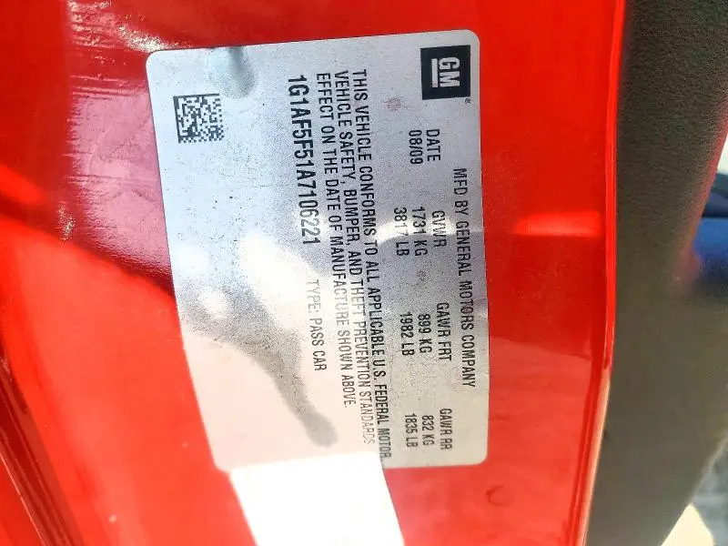 2010 CHEVROLET COBALT 2LT  