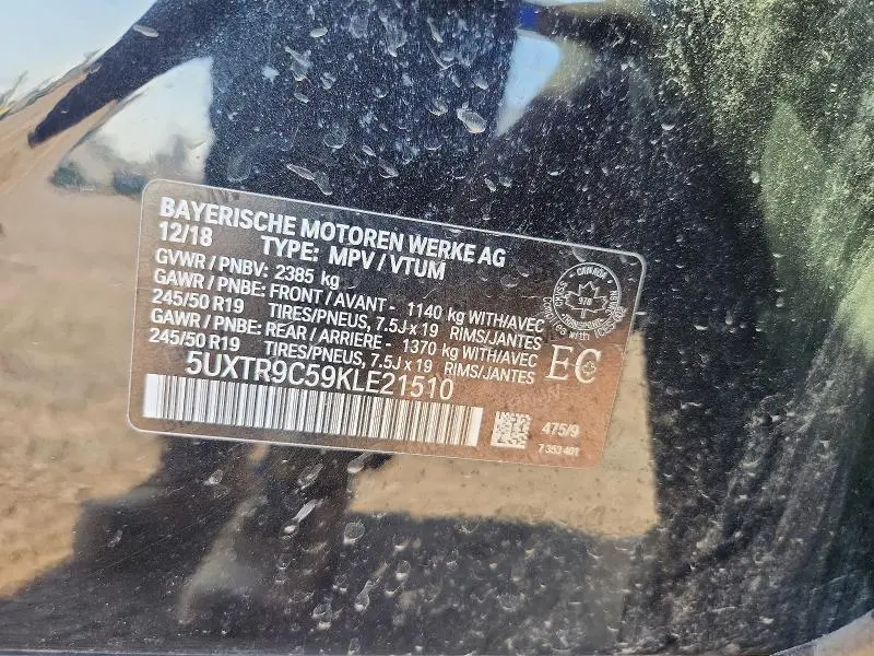 2019 BMW X3 XDRIVE30I  