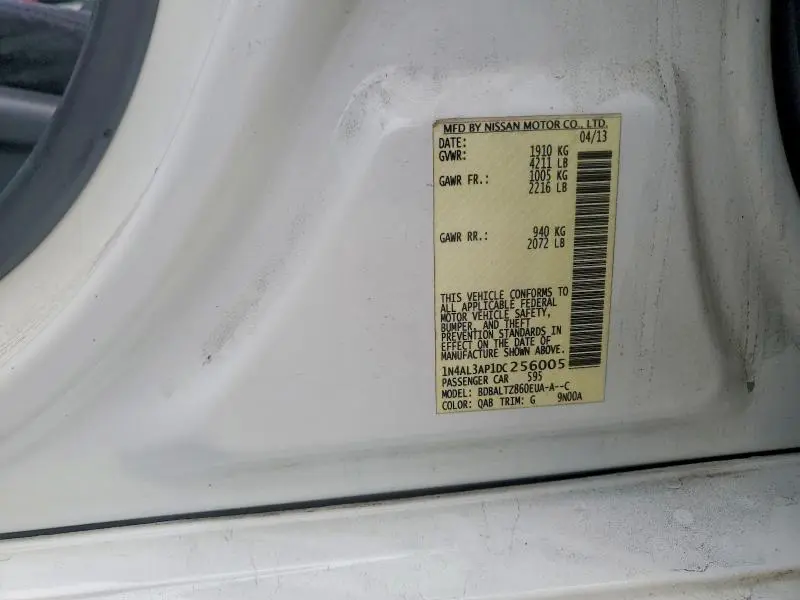 2013 NISSAN ALTIMA 2.5  