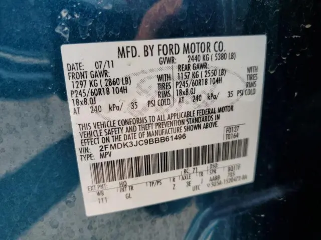 2011 FORD EDGE SEL  
