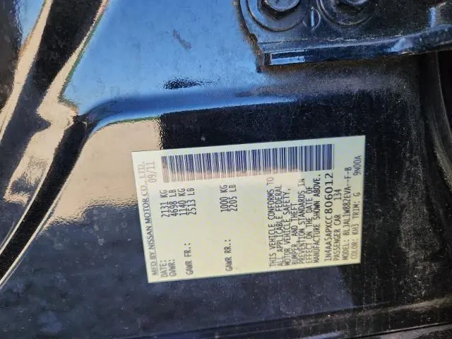 2012 NISSAN MAXIMA S  