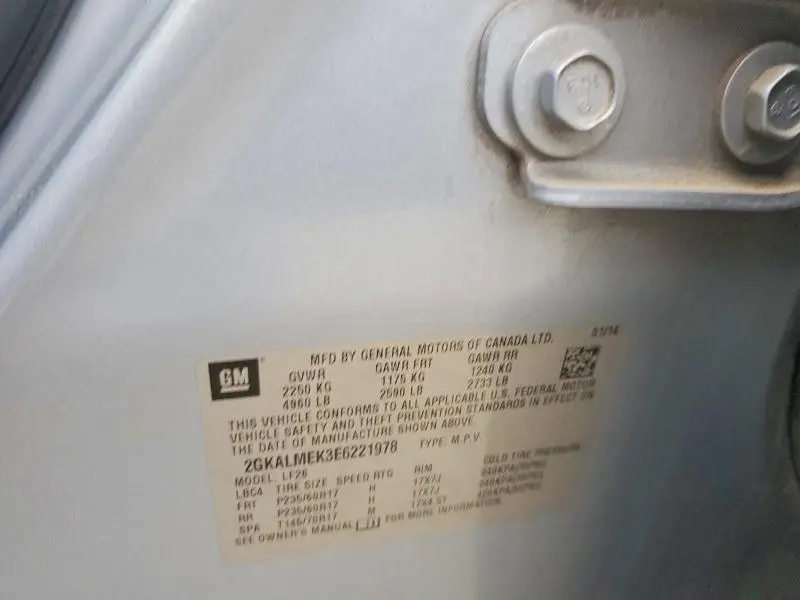 2014 GMC TERRAIN SLE  