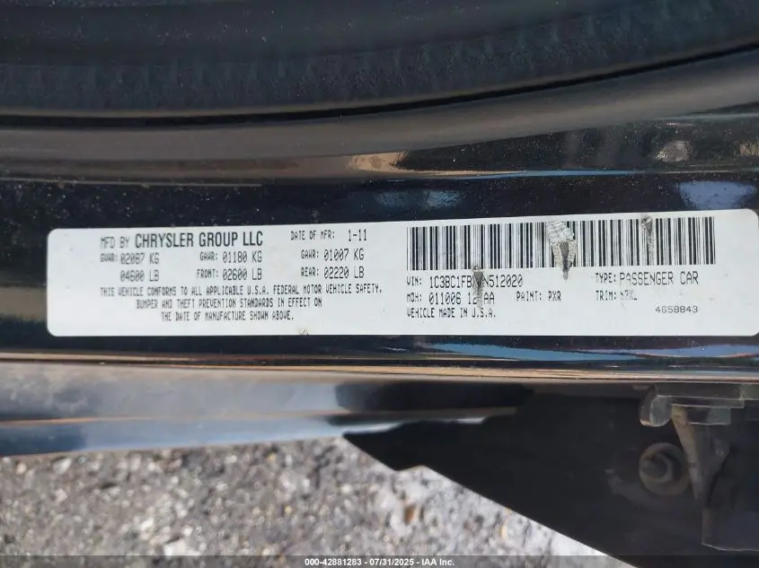 2011 CHRYSLER 200 TOURING