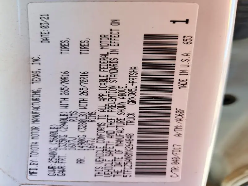 2021 TOYOTA TACOMA DOUBLE CAB  