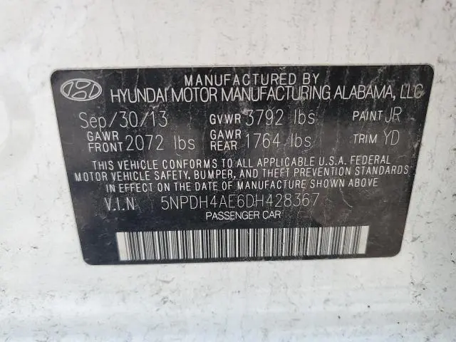2013 HYUNDAI ELANTRA GLS  