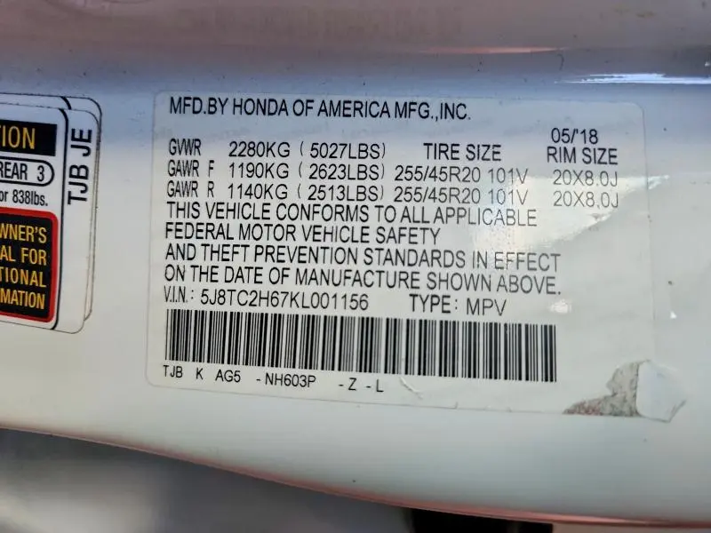 2019 ACURA RDX A-SPEC  