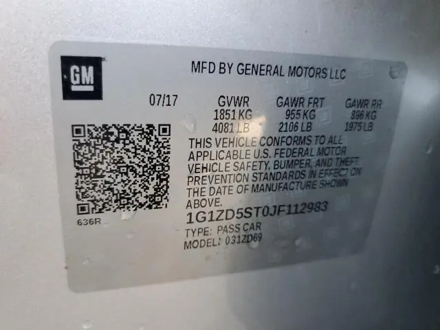 2018 CHEVROLET MALIBU LT  