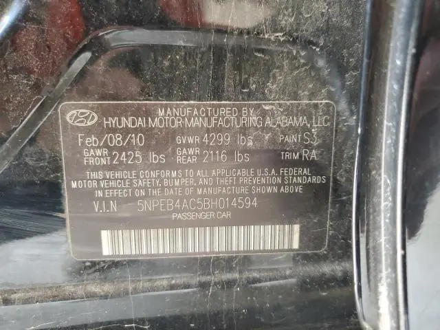2011 HYUNDAI SONATA GLS  