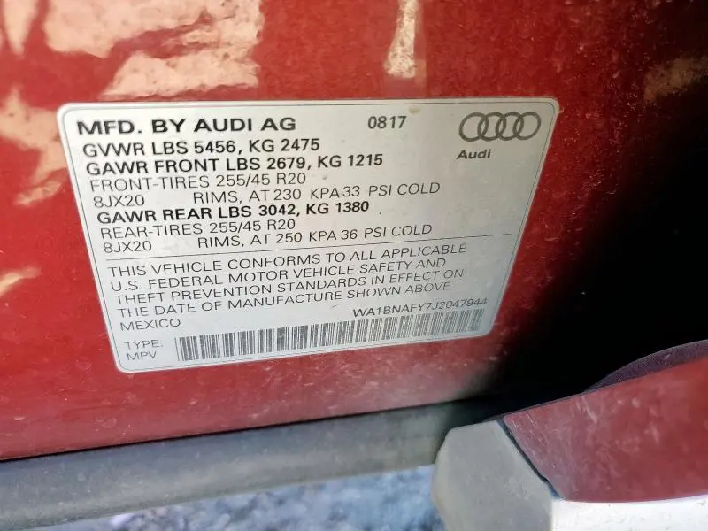 2018 AUDI Q5 PREMIUM PLUS  