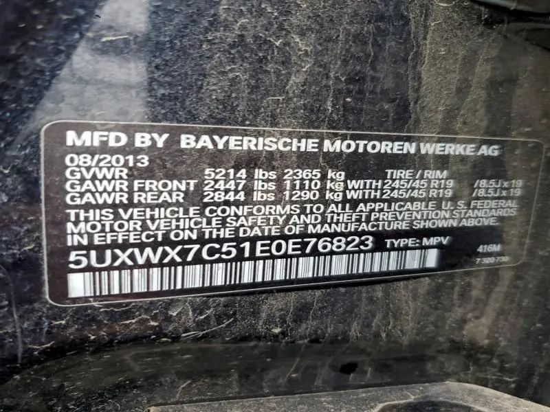 2014 BMW X3 XDRIVE35I  