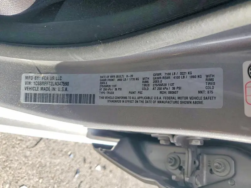 2020 RAM 1500 BIG HORN  