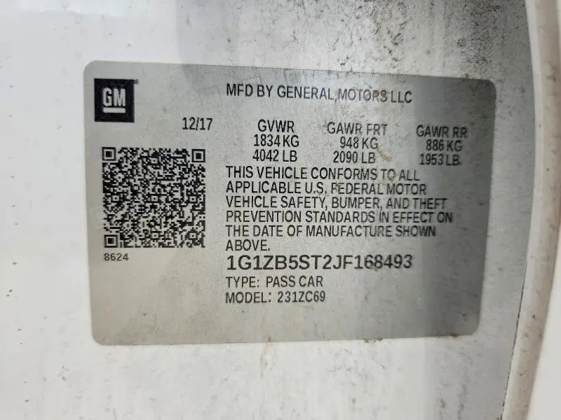 2018 CHEVROLET MALIBU LS  