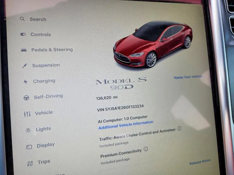 2016 TESLA MODEL S   