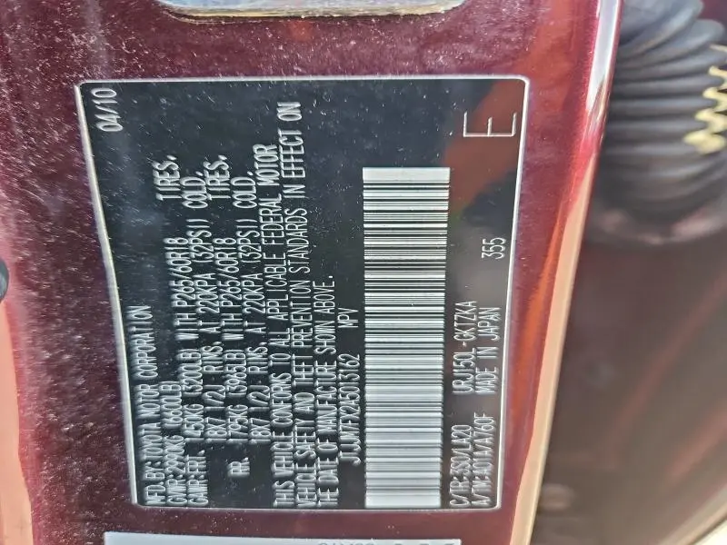 2010 LEXUS GX 460 PREMIUM  