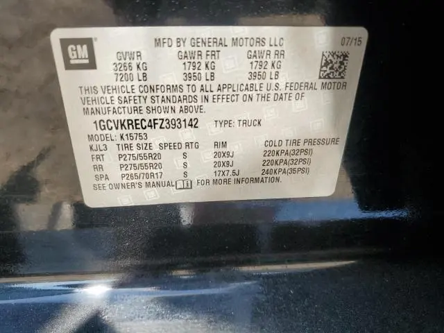 2015 CHEVROLET SILVERADO K1500 LT  