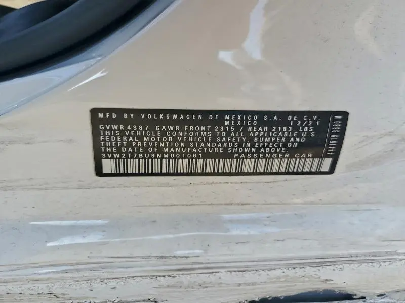 2022 VOLKSWAGEN JETTA GLI AUTOBAHN  