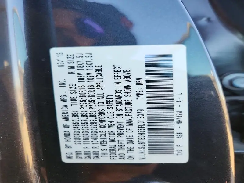 2015 ACURA RDX TECHNOLOGY  