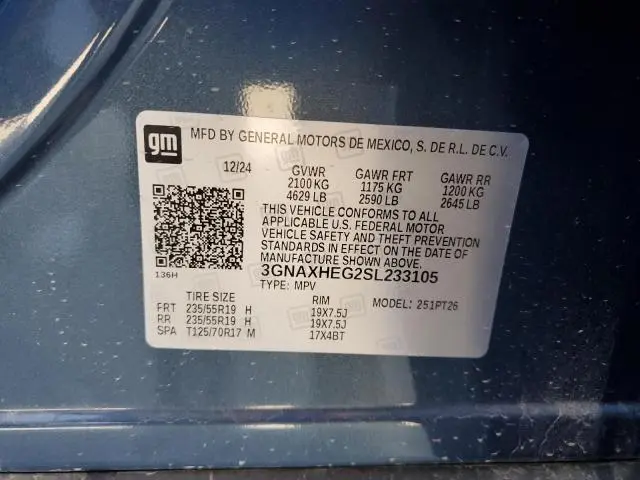 2025 CHEVROLET EQUINOX LT  