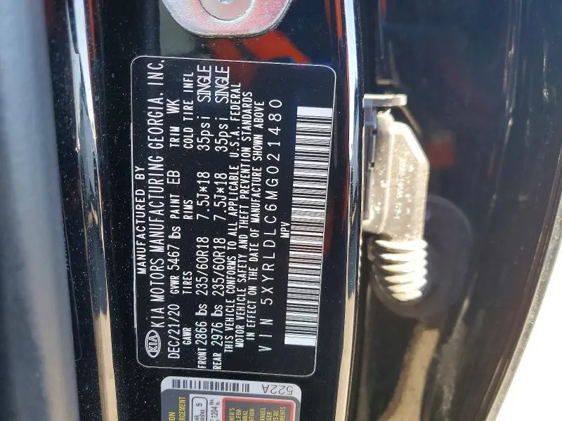2021 KIA SORENTO S  